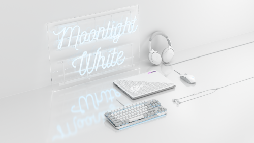 •    ROG Strix Scope NX TKL Moonlight White, ROG Strix Impact II Moonlight White, ROG Strix Go Core Moonlight White, ROG Cetra II Core Moonlight White